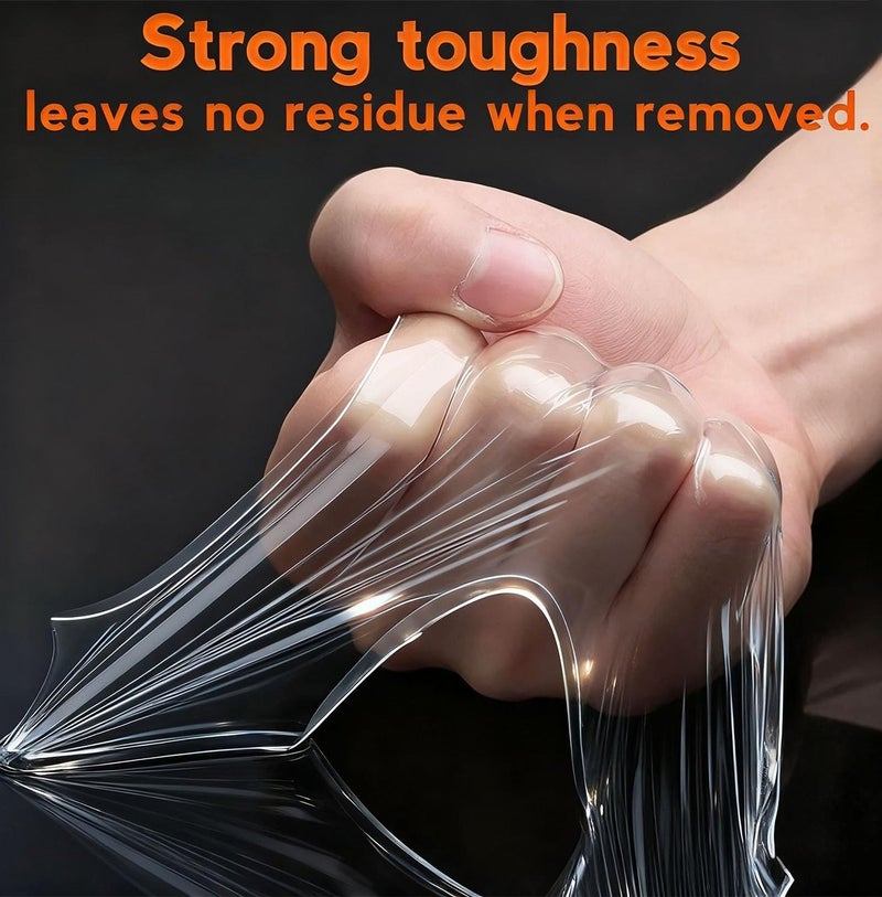 لوكاداه شريط نانو مزدوج الجوانب بطول 3 أمتار - شريط لاصق قوي ومتين، لاصق شفاف قوي للتثبيت، قابل للغسل والإزالة، مناسب لتزيين الجدران، وإكسسوارات المطبخ، وخطافات الحمام، وتنظيم الكابلات، للاستخدام المنزلي والمكتبي - Image 2